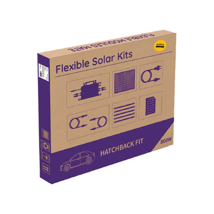 Self-consumption kit for balconies with flexible panels and 800W microinverter