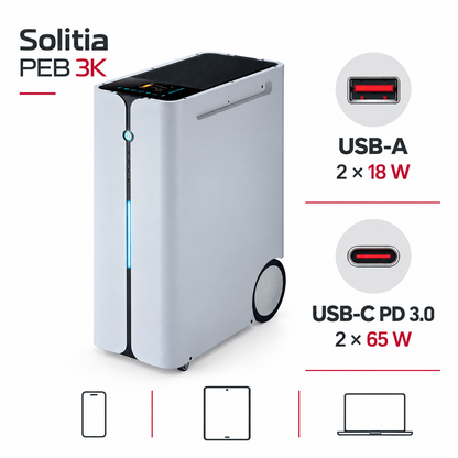 Solitia PEB 3K — USB charging
