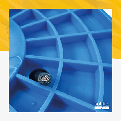 SOLITIA Elecsun Series Solar PV Cable H1Z2Z2-K 1x6mm² 1500V black (100m coil)