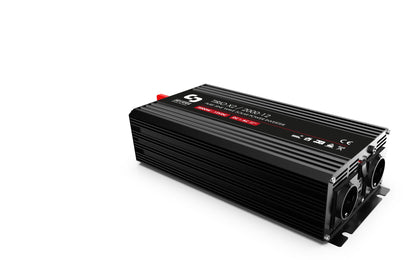 24/2000 Inversor 2000W 24VDC 230 VAC 50HZ | Tirio X2 | x2 Schuko | x1 salida USB | sin display - CONVERSION DEVICES