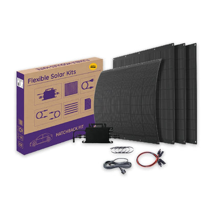 Self-consumption kit for balconies with flexible panels and 800W microinverter